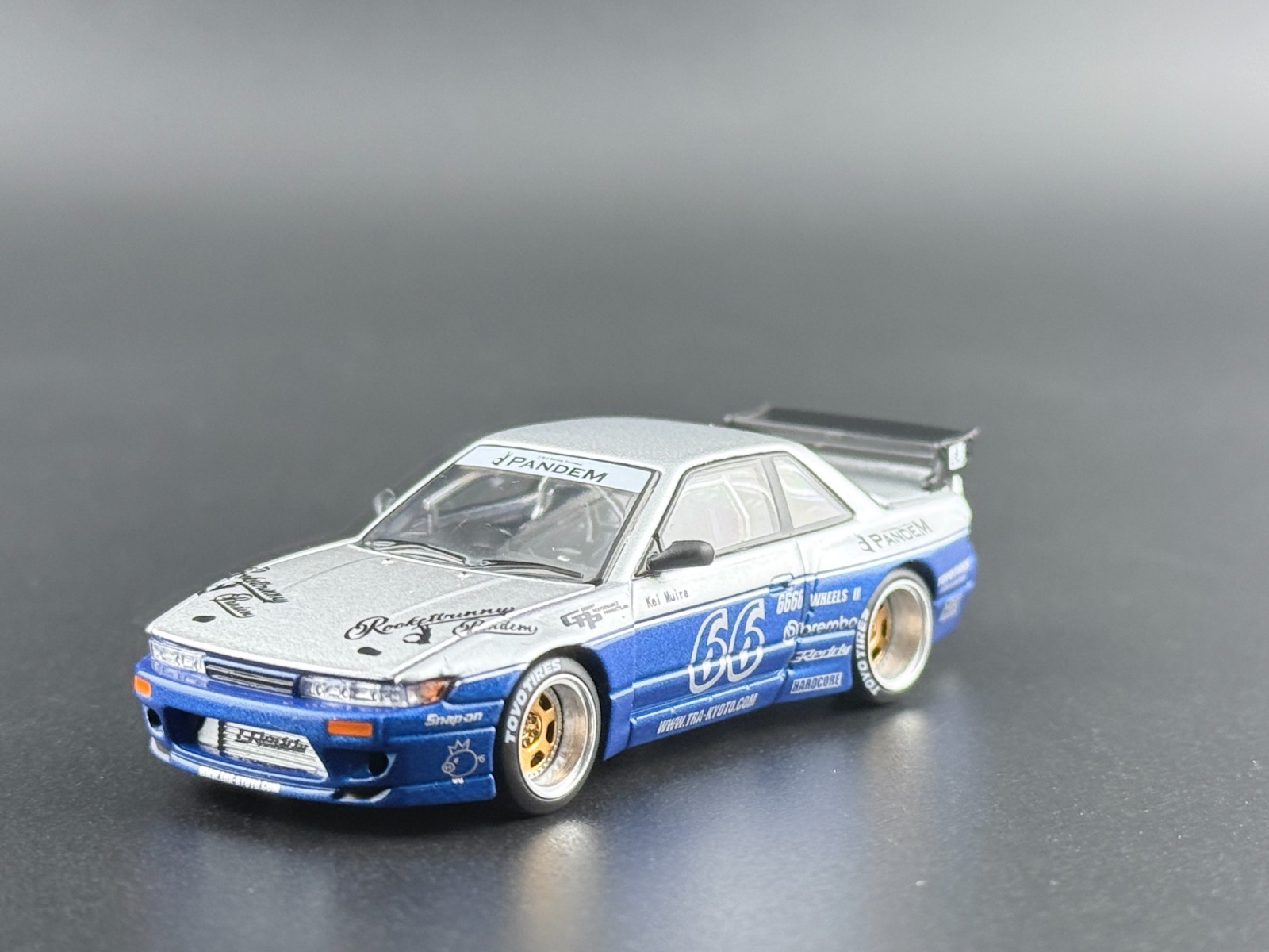 Pop Race Pandem Silvia S13 Moontech Blue 640264 1/64