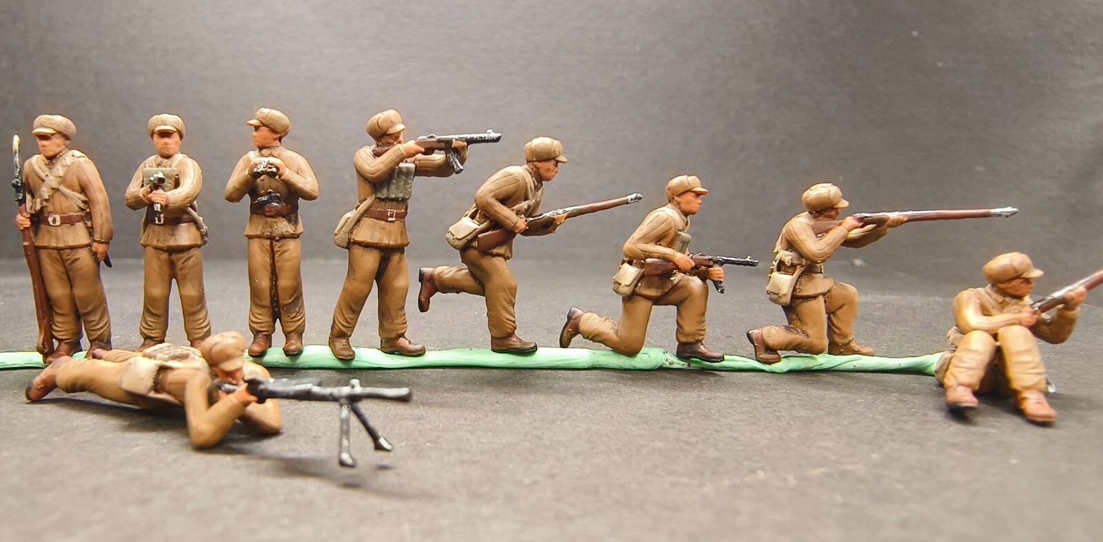 WW2 1/72 tank 1:72 CHINA soldiers in Korean War Diorama totalwar 3D PRINT