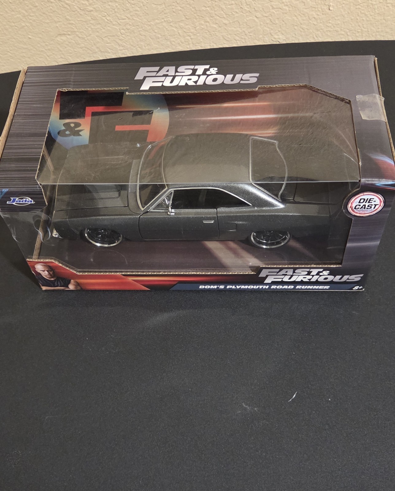 Jada Fast & Furious Plymouth Road Runner Diecast Car Gray/Black