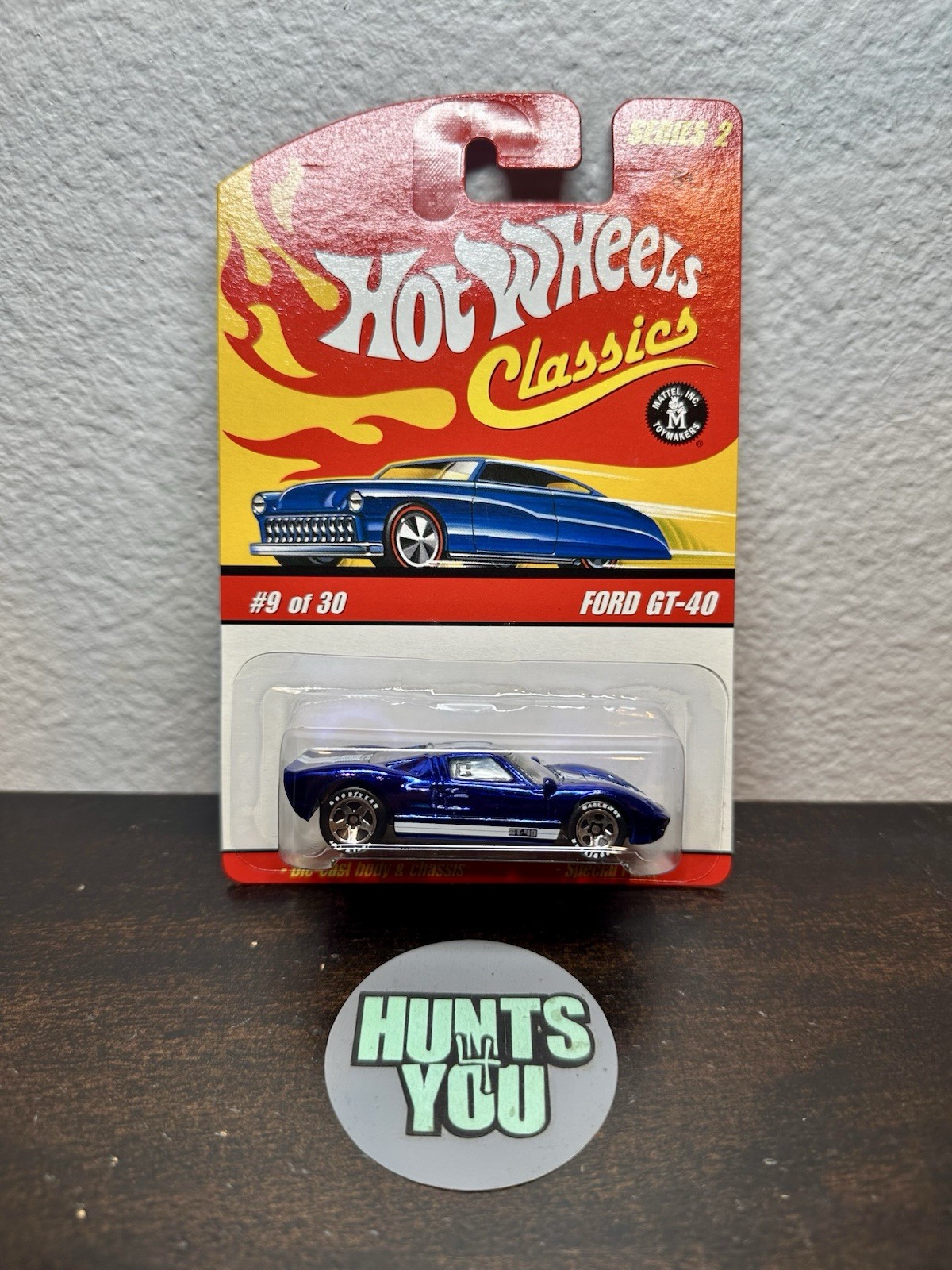 Hot Wheels Classics Series 2 Ford GT-40 Dark Blue