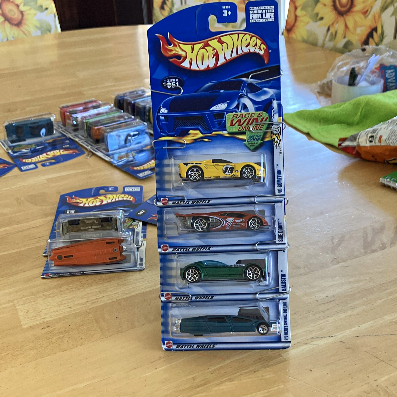 Hot Wheels 4-Car Multi-Pack 1:64 Yellow Diecast Cars Age 3-4 Years Carded