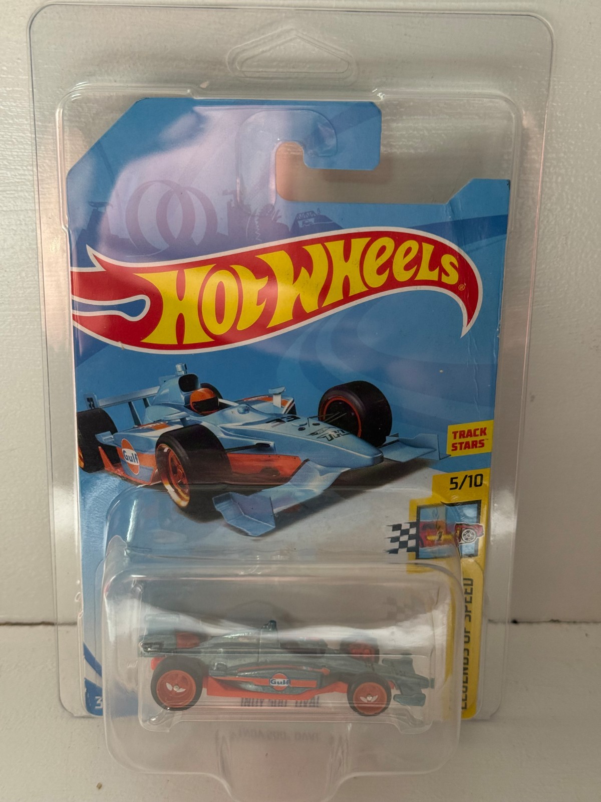 2018 HOT WHEELS SUPER TREASURE HUNT 5/10 TRACK STARS INDY 500 OVAL GULF 33 1:64