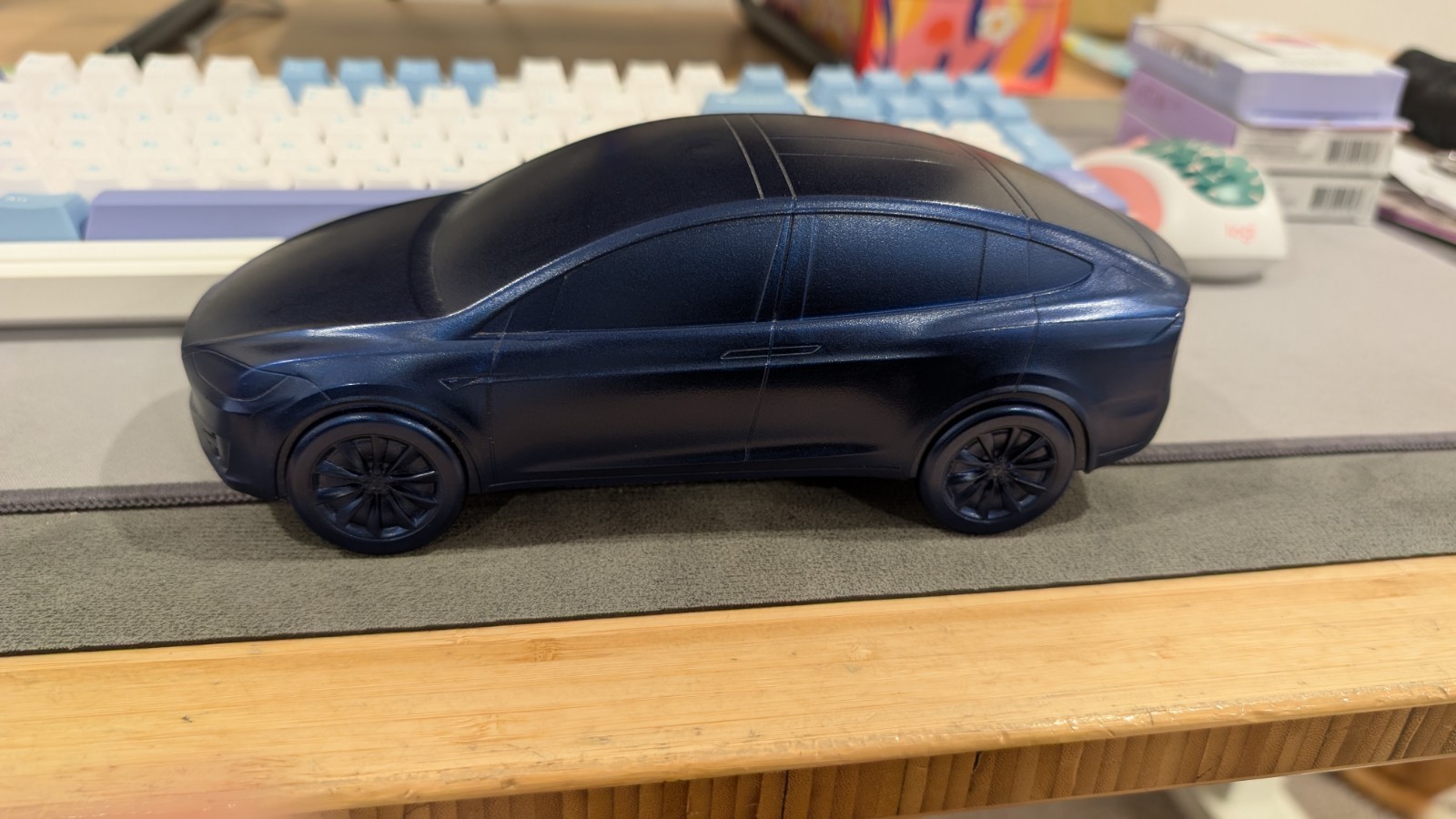 Tesla Model X Plastic Injection Molded Model Elon Musk Gigafactory Black Rare