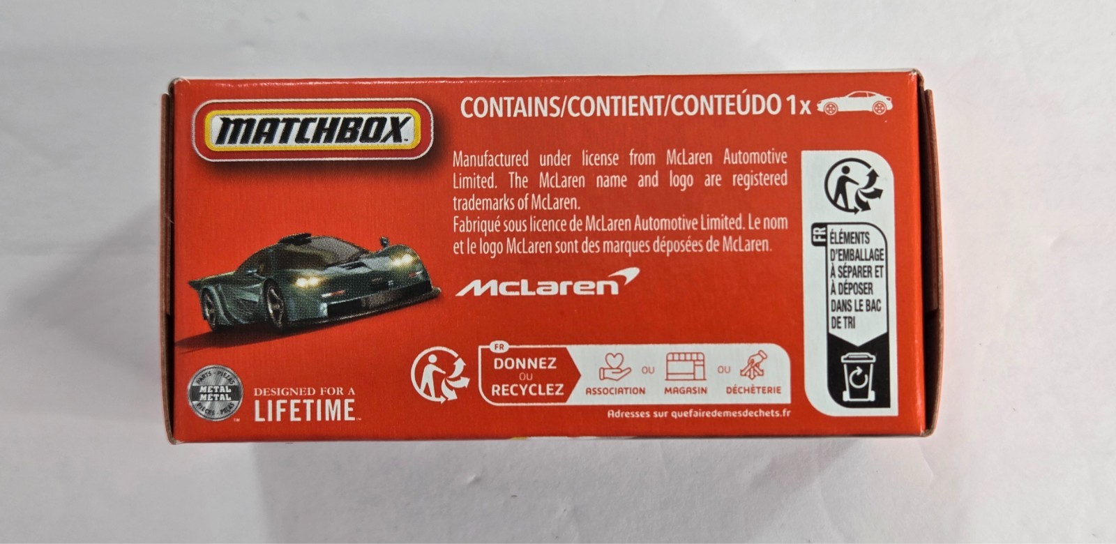 1997 McLaren F1 GT 32/125 Matchbox 2026 POWER GRABS JHP84 Showroom NEW 2026