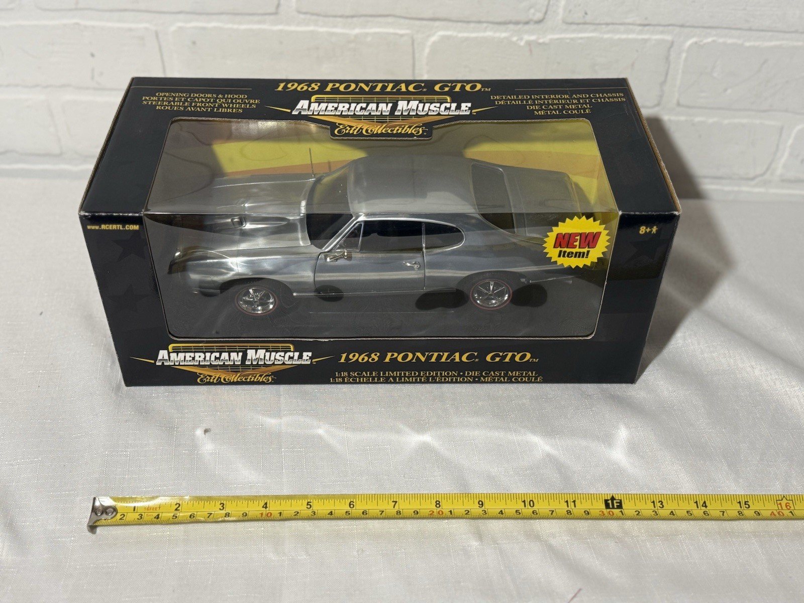 1/18 Ertl 1968 Pontiac GTO Raw Unpainted CHASE 1 of 1000 Factory Sealed Box