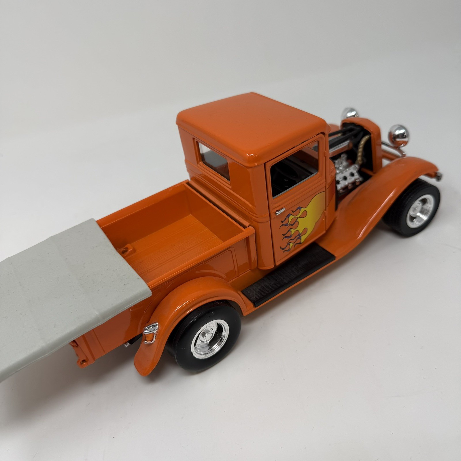 Die-cast Model of 1930s Ford-style Pickup (Hot Rod/Custom) flame Road Legends