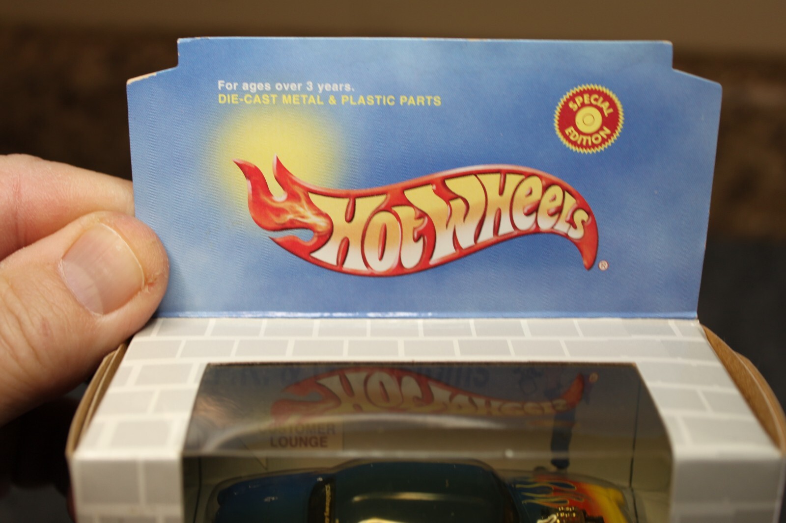 Hot Wheels JC Whitney PK&G Customs Blue Special Edition Hot Rod Car Sealed