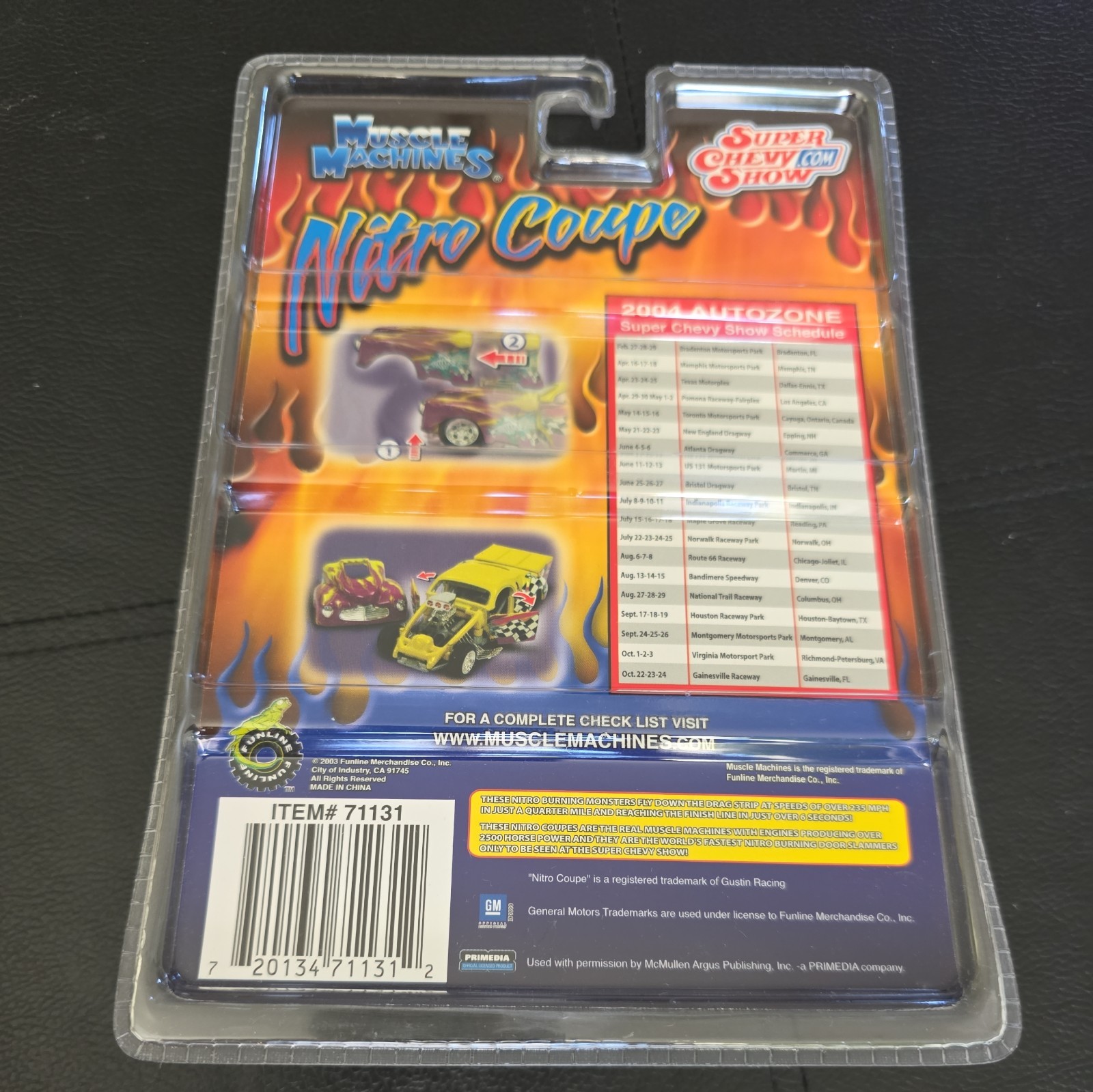 6 Pks 1:64 scale Muscle Machines Nitro Coupe die-cast vehicles Adult Collectibes