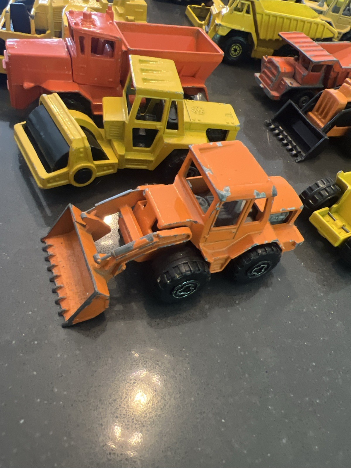 Lot Of Construction Diecast & Plastic Mixed Brands And Models See Description