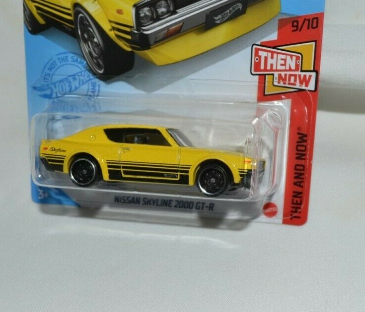 HOT WHEELS 2021 THEN AND NOW 9/10 – NISSAN SKYLINE 2000 GT-R YELLOW