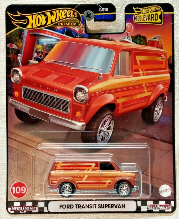Hot Wheels Premium Ford Transit Supervan HRT76 HW Boulevard Metal/Metal R/R