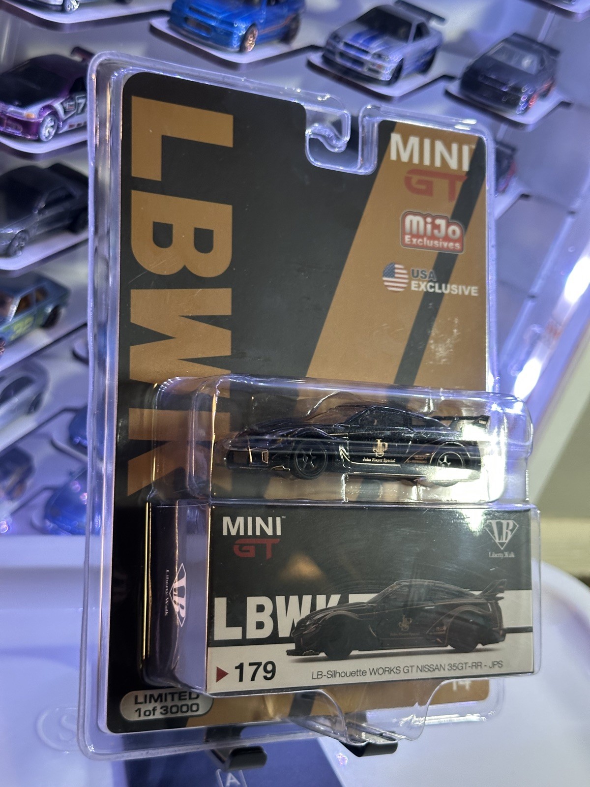 Mini GT Liberty Walk LB Nissan GT-R R35 Black 1/3000 #179 Mijo Brand New Sealed