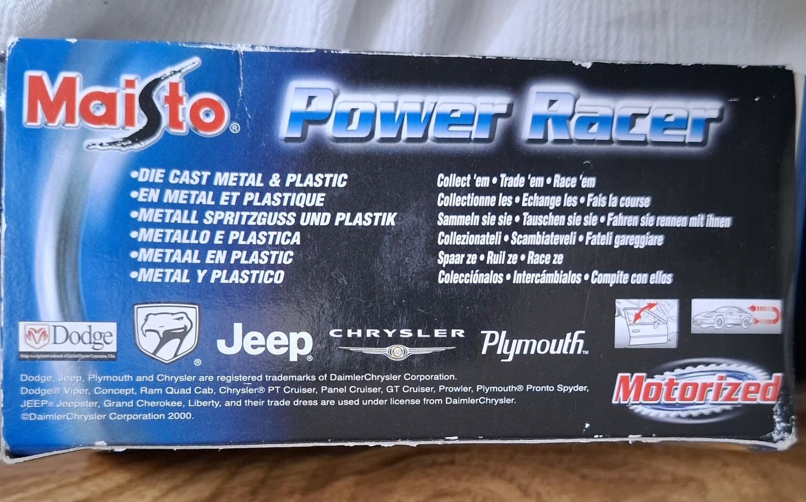 Maisto 2001 Ram 1500 Chrysler “damaged box” 1:43 Black