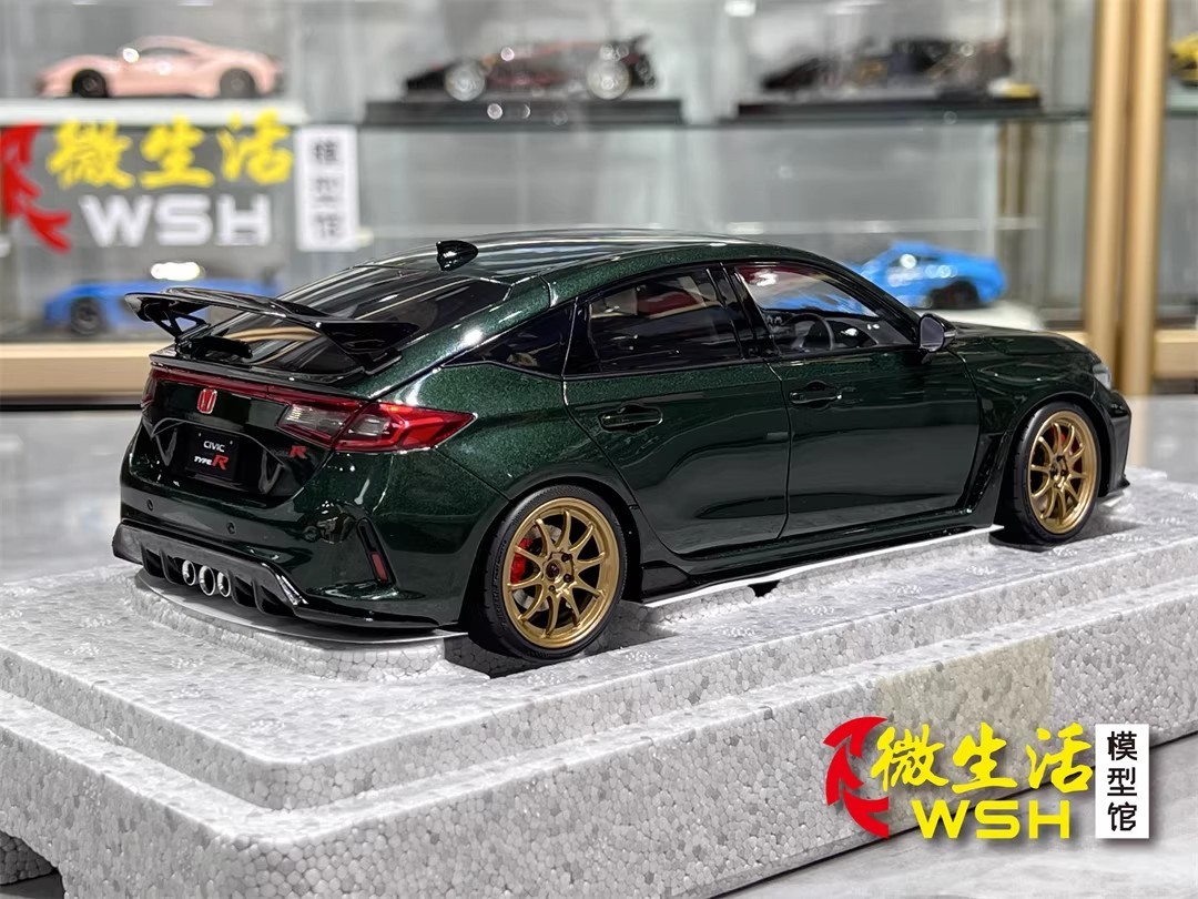 MotorHelix 1/18 Honda Civic Type R FL5 Alloy Display Model Car Green / Magic