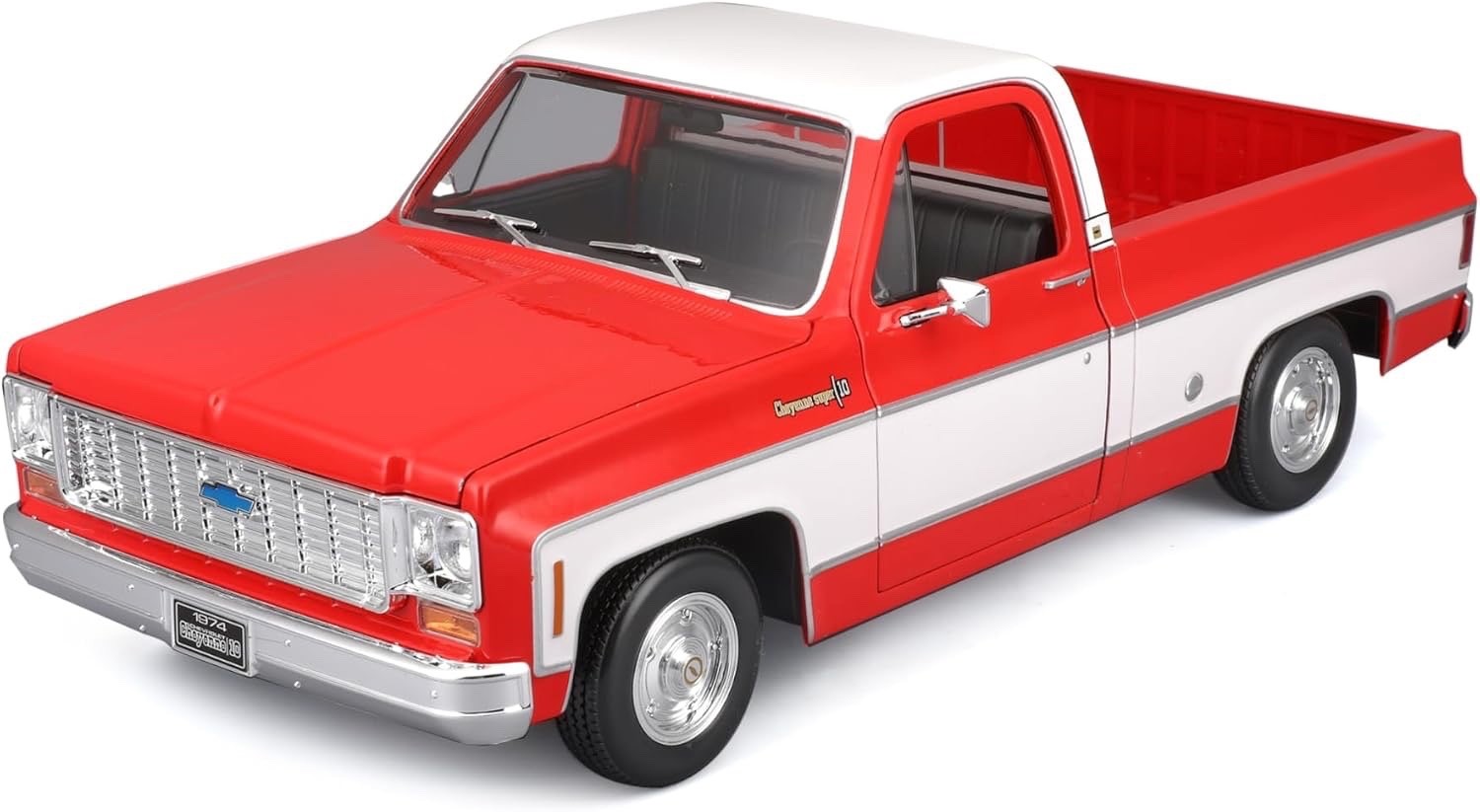 1974 Chevrolet C-10 c10 Cheyenne Super Red 1/18 1:18 Maisto Diecast Truck