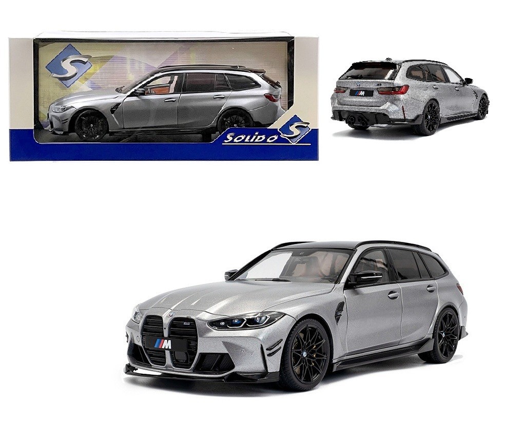 SOLIDO 2024 BMW M3 COMPETITION M XDRIVE TOURING FROZEN GRAY 1/18 MODEL S1813702