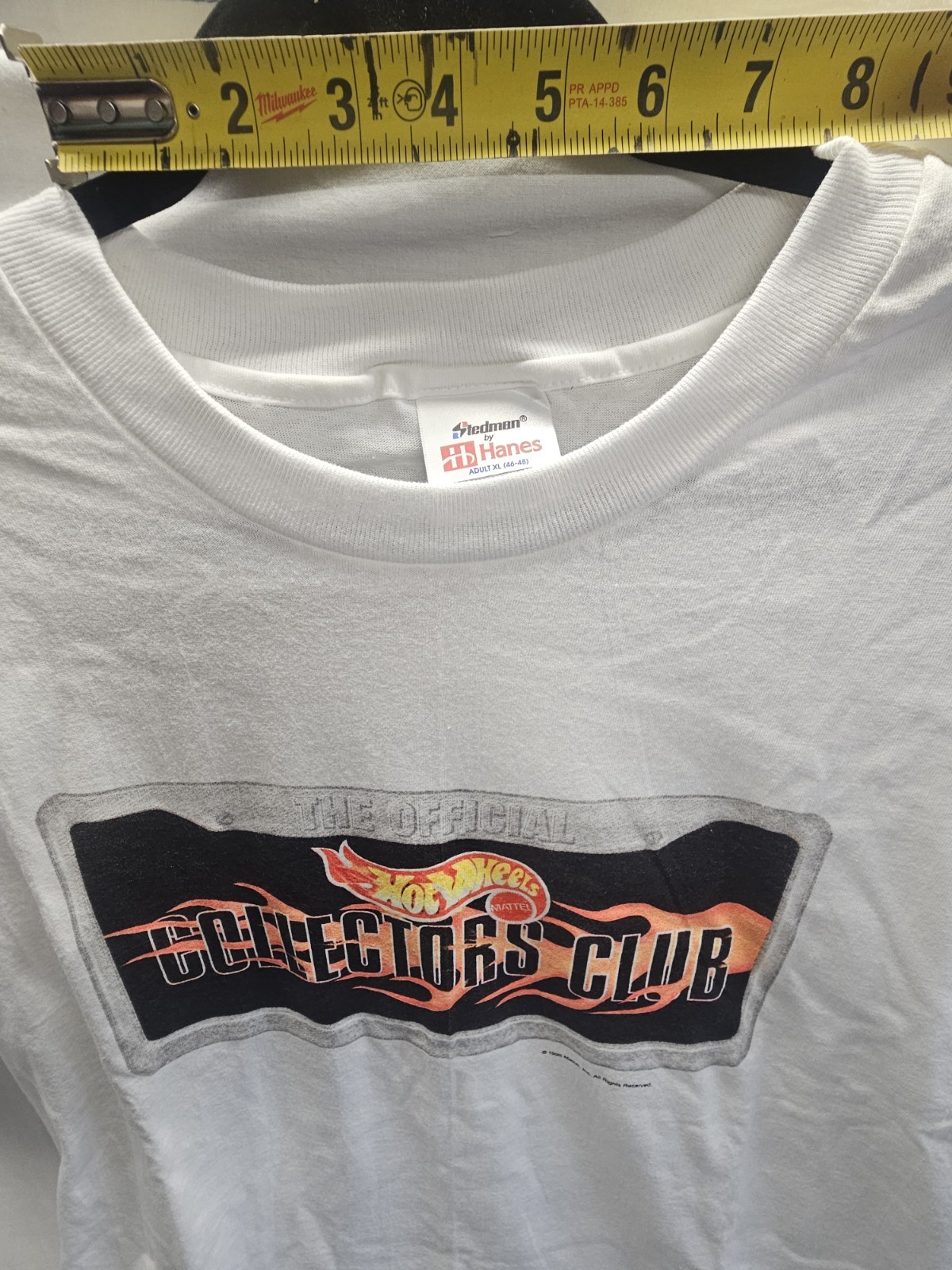 NOS Vintage 1998 Hot Wheels License Plate Frame Collectors Club T-Shirt Size XL