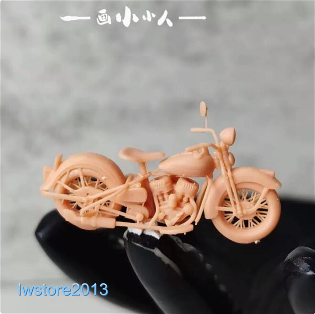 1/64 Guitar Girl Motorcycle Miniatures Scene Props Figures Model For Car Vehicle