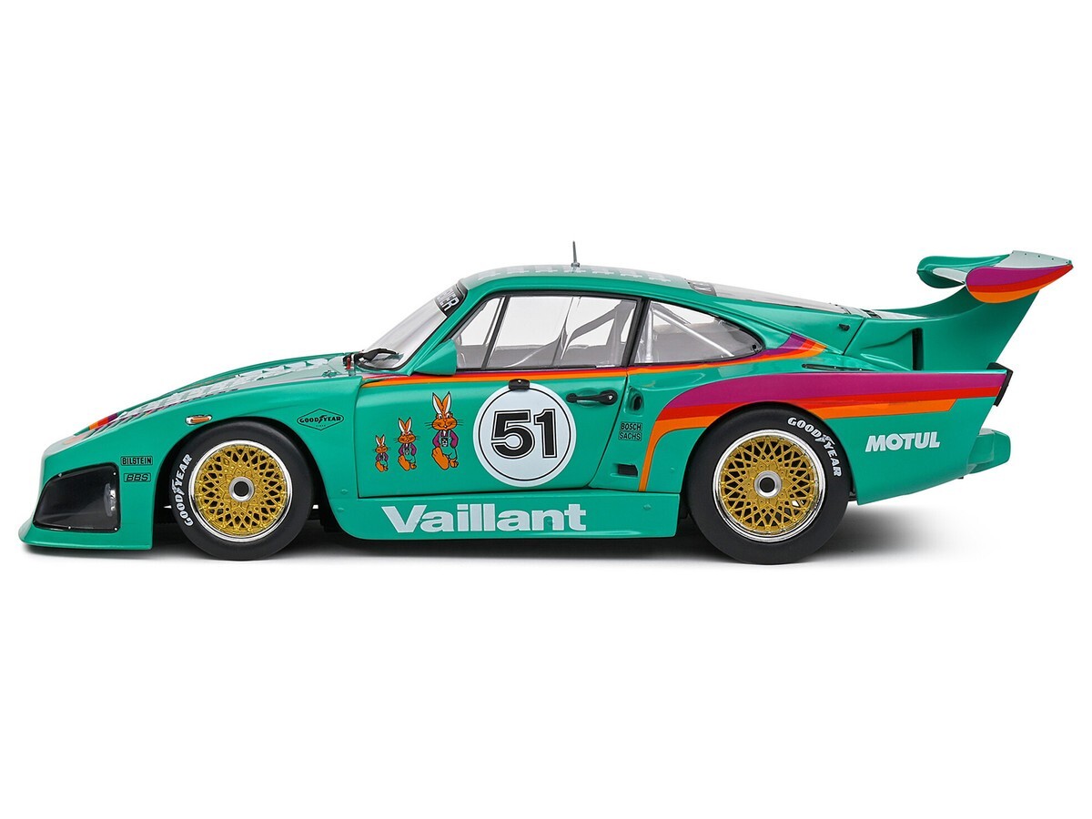 SOLIDO 1977 PORSCHE 935 K3 #51 1/18 DIECAST CAR VAILLANT GREEN S1807205