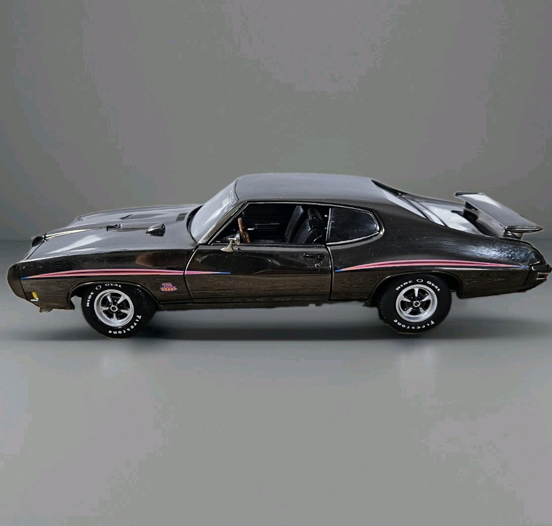 GMP 1970 Pontiac GTO Judge Black Chrome 1:18 Scale Diecast Opening Hood Doors