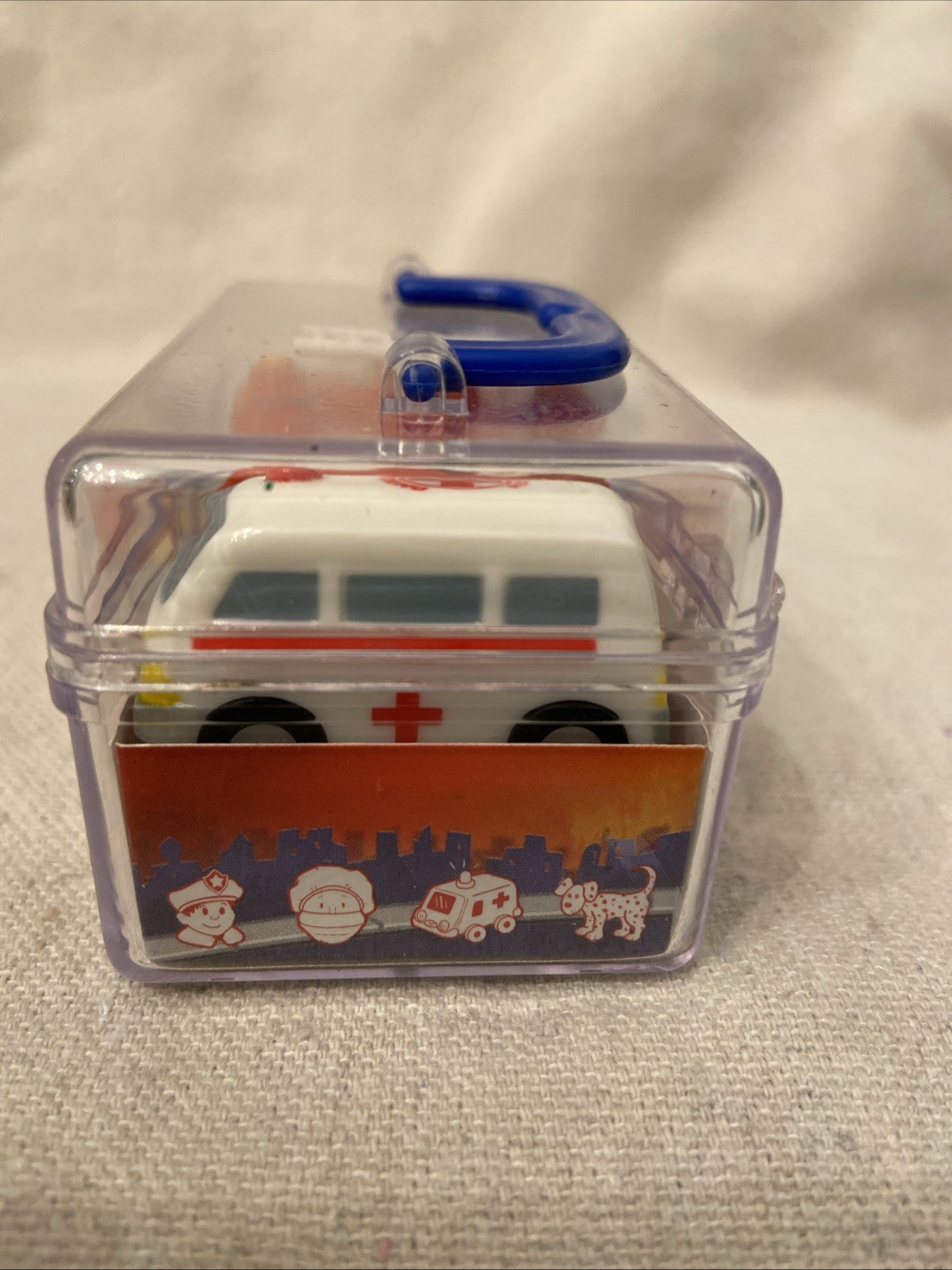 Rescue Rollers Stamper Set – Police, Fire & Ambulance Mini Toy Cars, Case