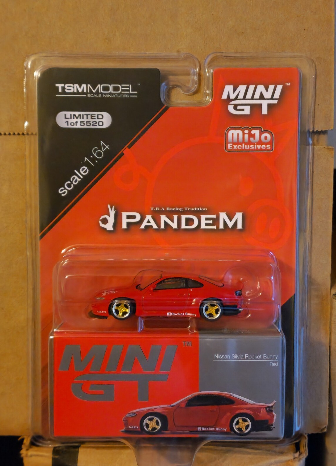 Mini GT 1:64 Nissan Silvia Rocket Bunny (Red)