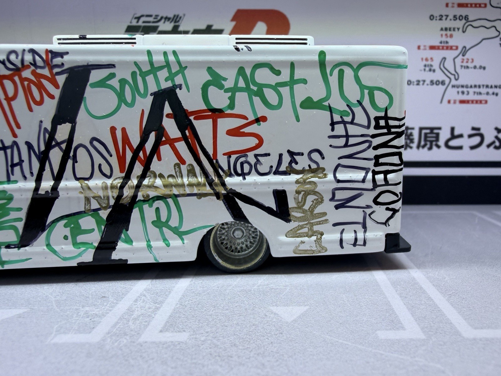 Food Truck MIJO 1:64 Die-cast American Diorama California Graffiti Taco Truck