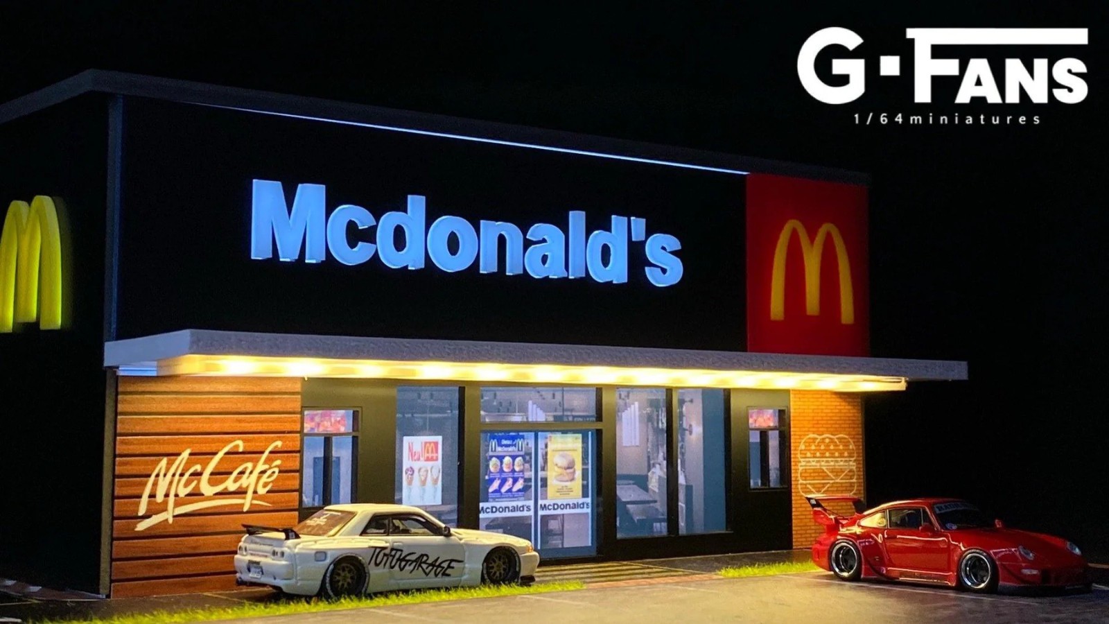 G Fans 1/64 Diorama MCDONALDS DRIVE THROUGH #710013
