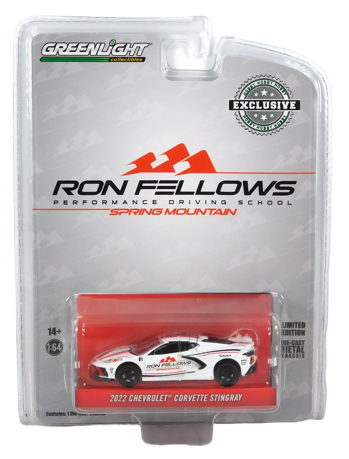 Greenlight 2022 Chevrolet Corvette C8 Stingray Ron Fellows Hobby Exclusive 1:64