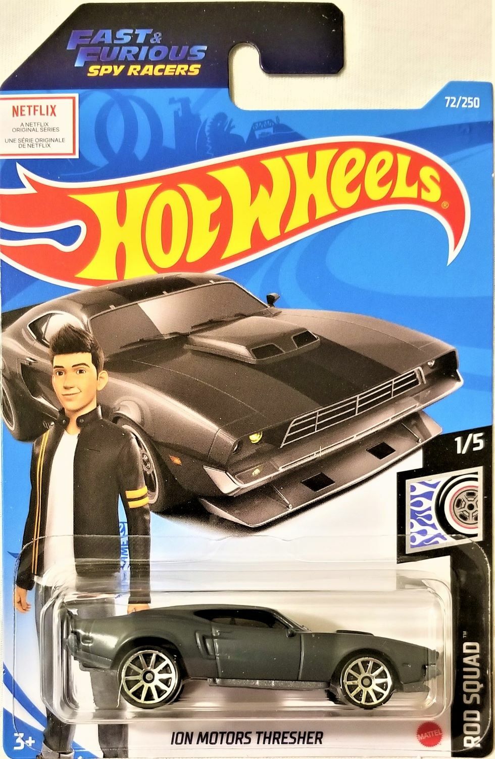 Hot Wheels – 2021 Rod Squad 1/5 Ion Motors Thresher 72/250 (BBGRY64)