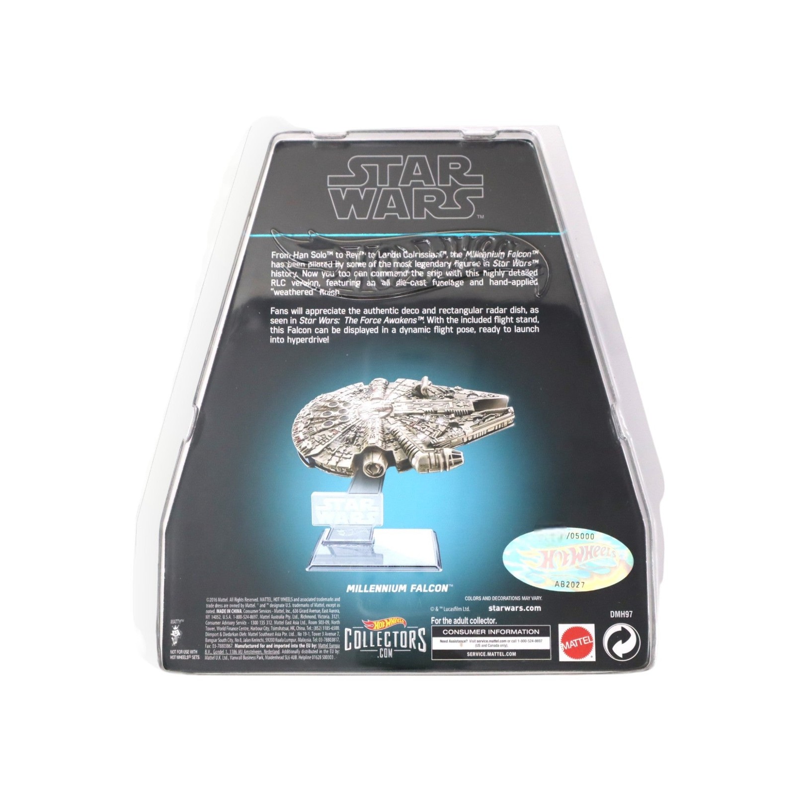 Hot Wheels Millennium Falcon – Grey – 2017 Star Wars Starships A