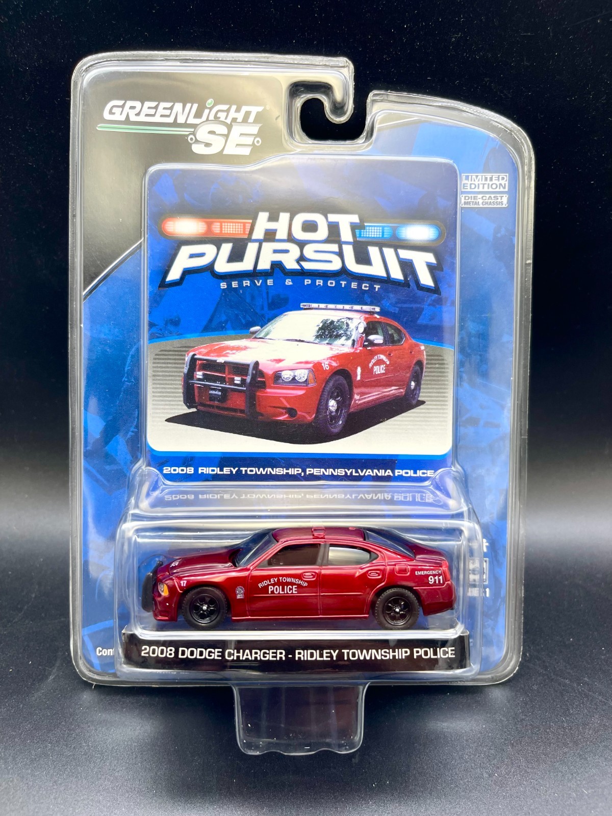 Greenlight Hot Pursuit 1 Ridley Township PA 2008 Dodge Charger D4