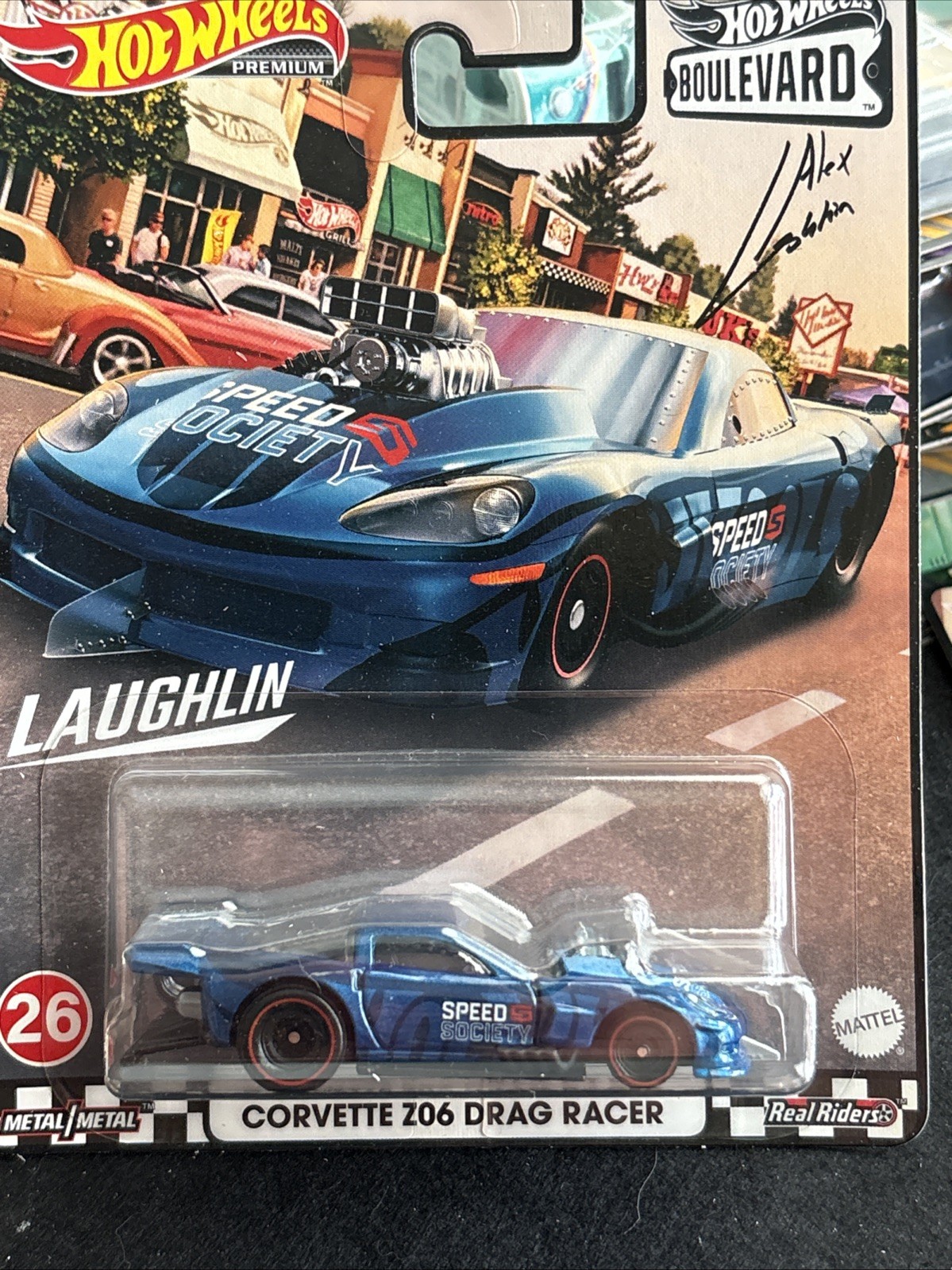 Hot Wheels Boulevard #26 Alex Laughlin Speed Society 12 Corvette Z06 Drag Racer