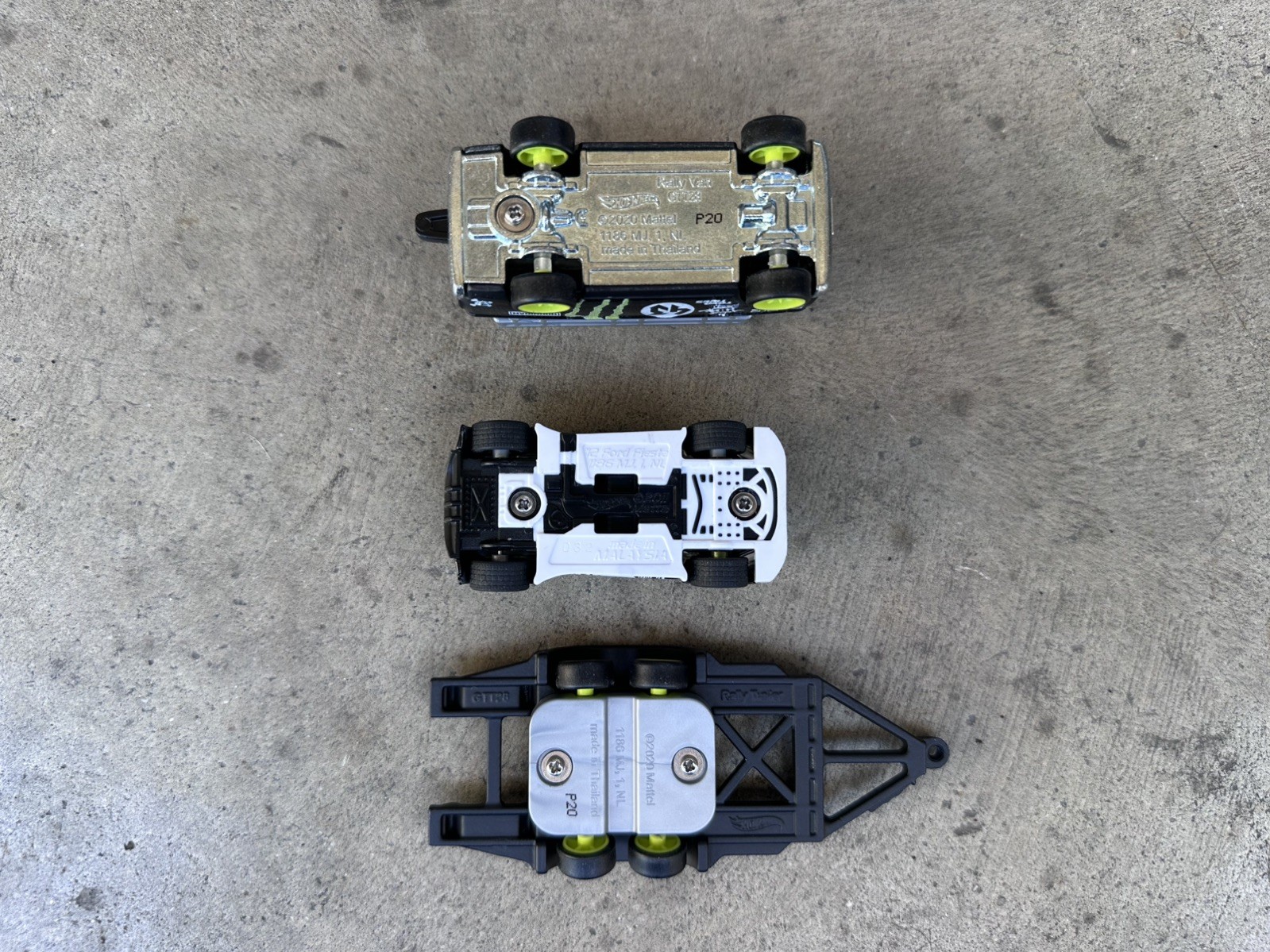 CUSTOM MADE Hot Wheels Ken Block Ford Fiesta & Rally Van Hauler real riders