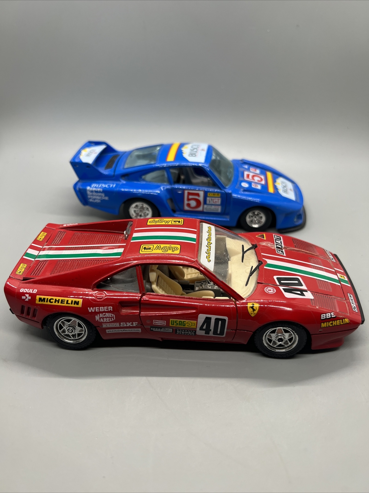 Ferrari GTO Rally Burago porsche car 1984 40 Rosso Corsa Red 1:24 7” 935 tt