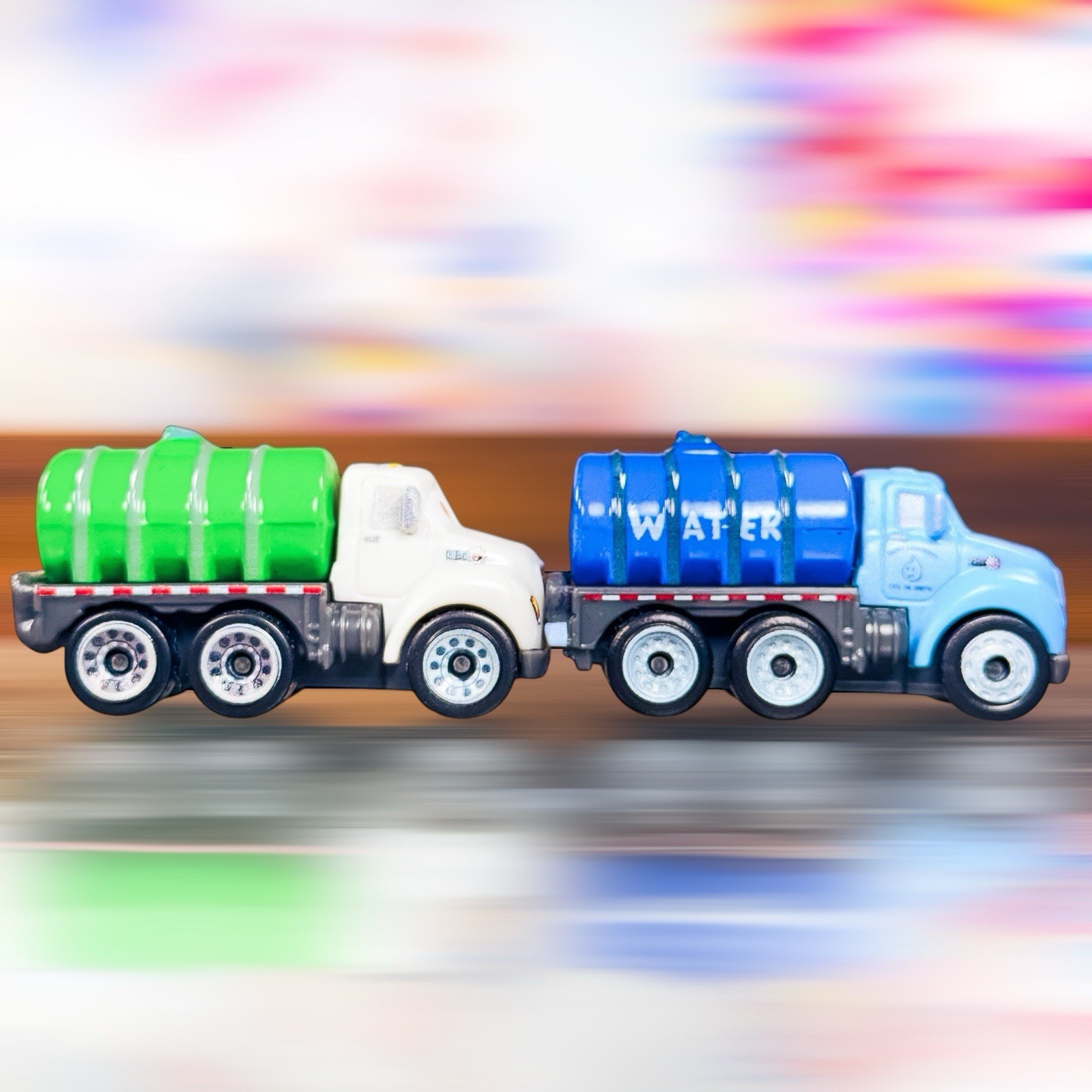 Disney Pixar Cars Mini Racers Water Trucks Erin Kinda Fast & Mr. Drippy *loose*