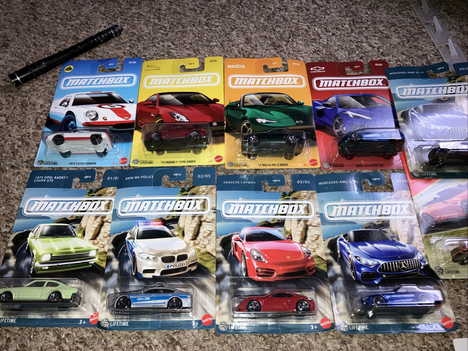 Matchbox Sport Cars Set European Set Of 8 Cars Lotus Jaguar Mazda Chevy 2025