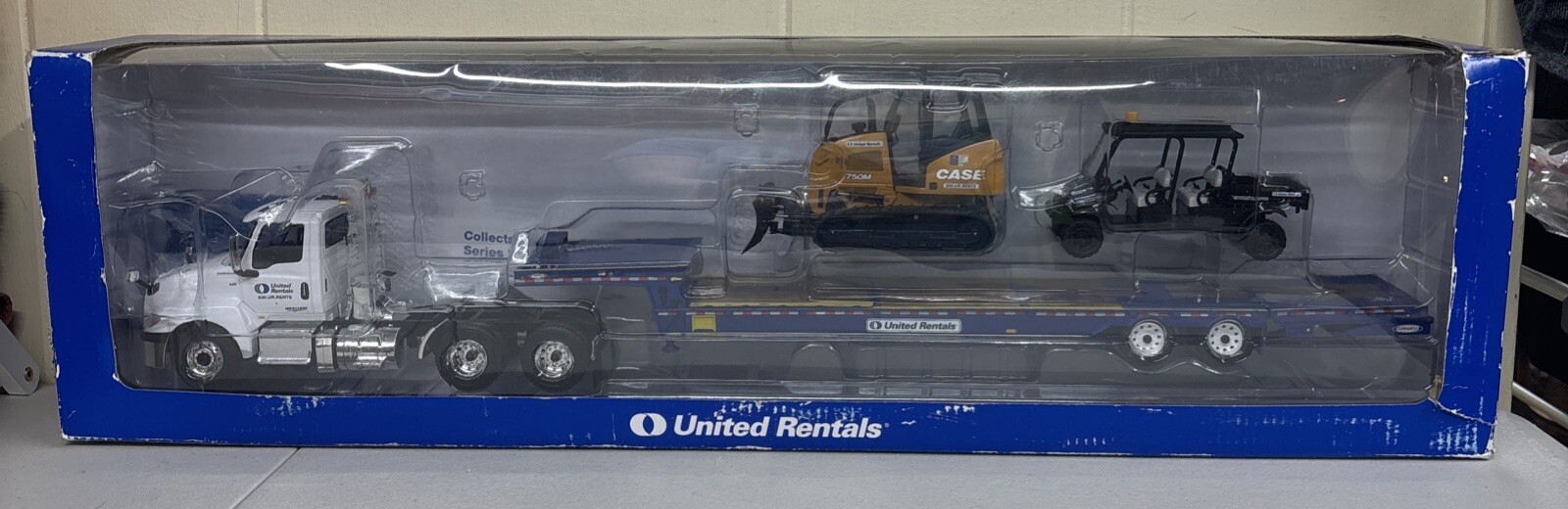 International LT Day-Cab With Ledwell Trailer, Case 750M Dozer And Club Car