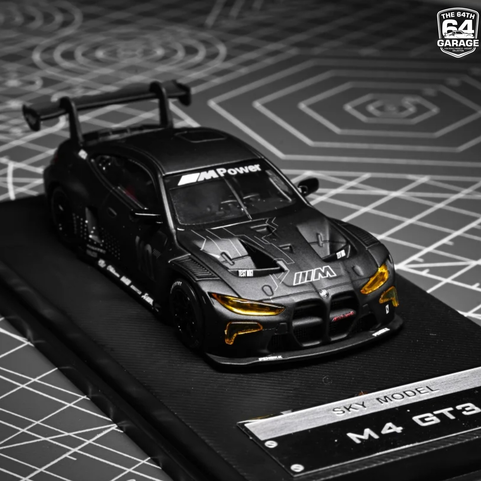 Sky Model 1/64 M4 GT3 Matte Black Stealth Limited Edition 800 Diecast