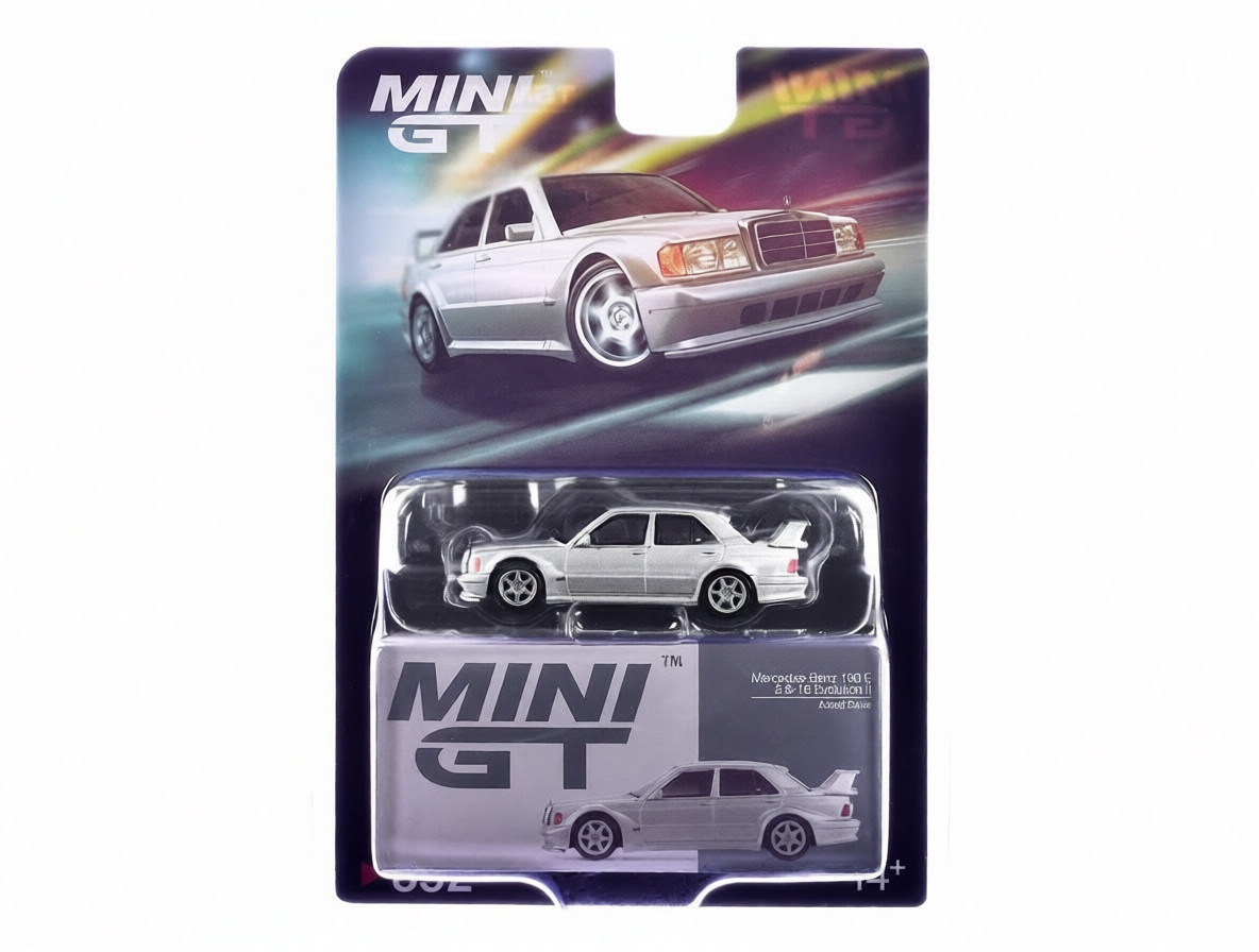 MINI GT MERCEDES BENZ 190E 2.5 16 EVOLUTION II 1/64 ASTRAL SILVER MGT00852-2H