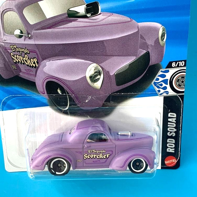 HOT WHEELS 2026 ’41 WILLYS SATIN LAVENDER 153/250 JJK01 ROD SQUAD L. WOOD DESIGN