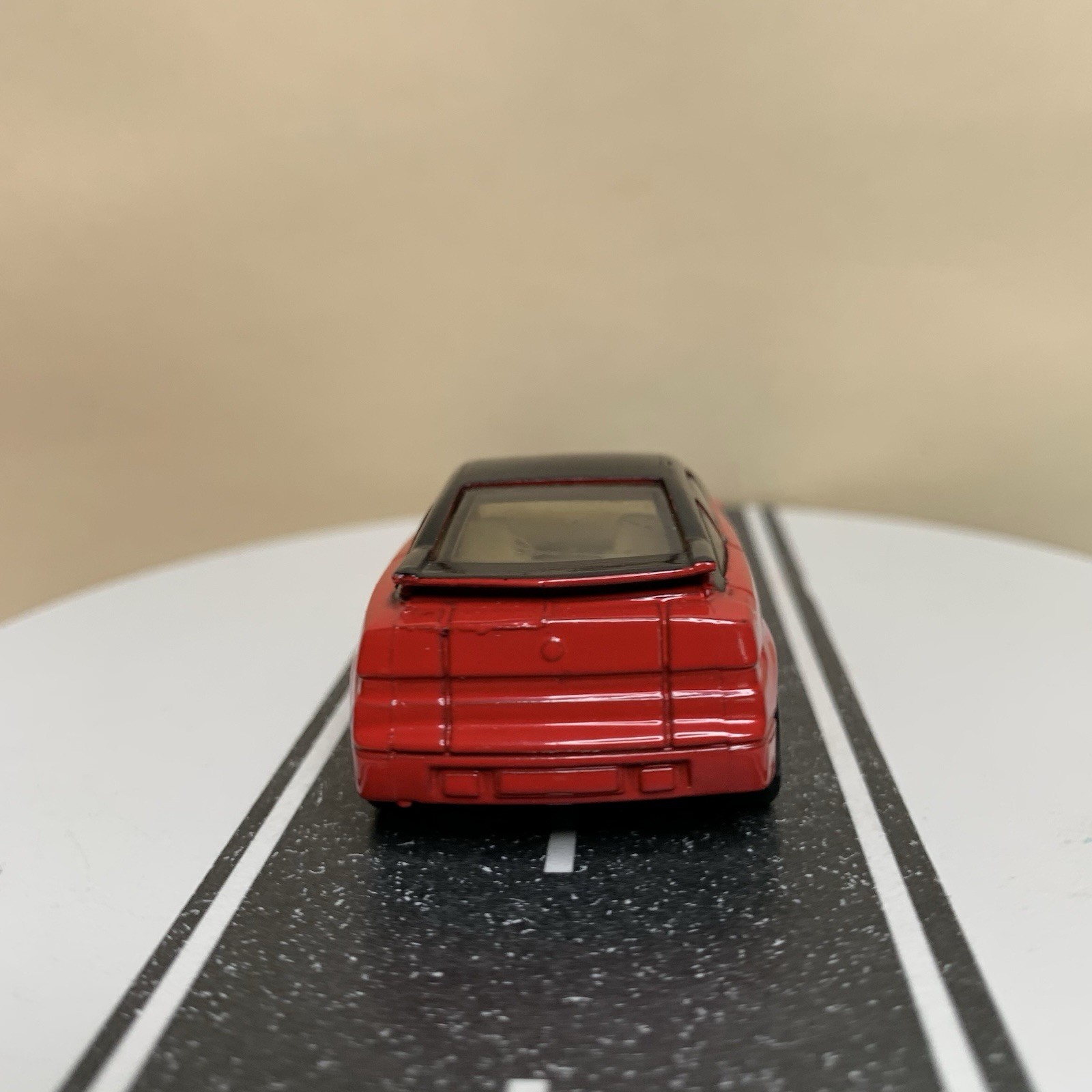 1990 Matchbox Superfast MB 15 Alfa Romeo SZ Red/Black Roof w/Tan Interior 1:64