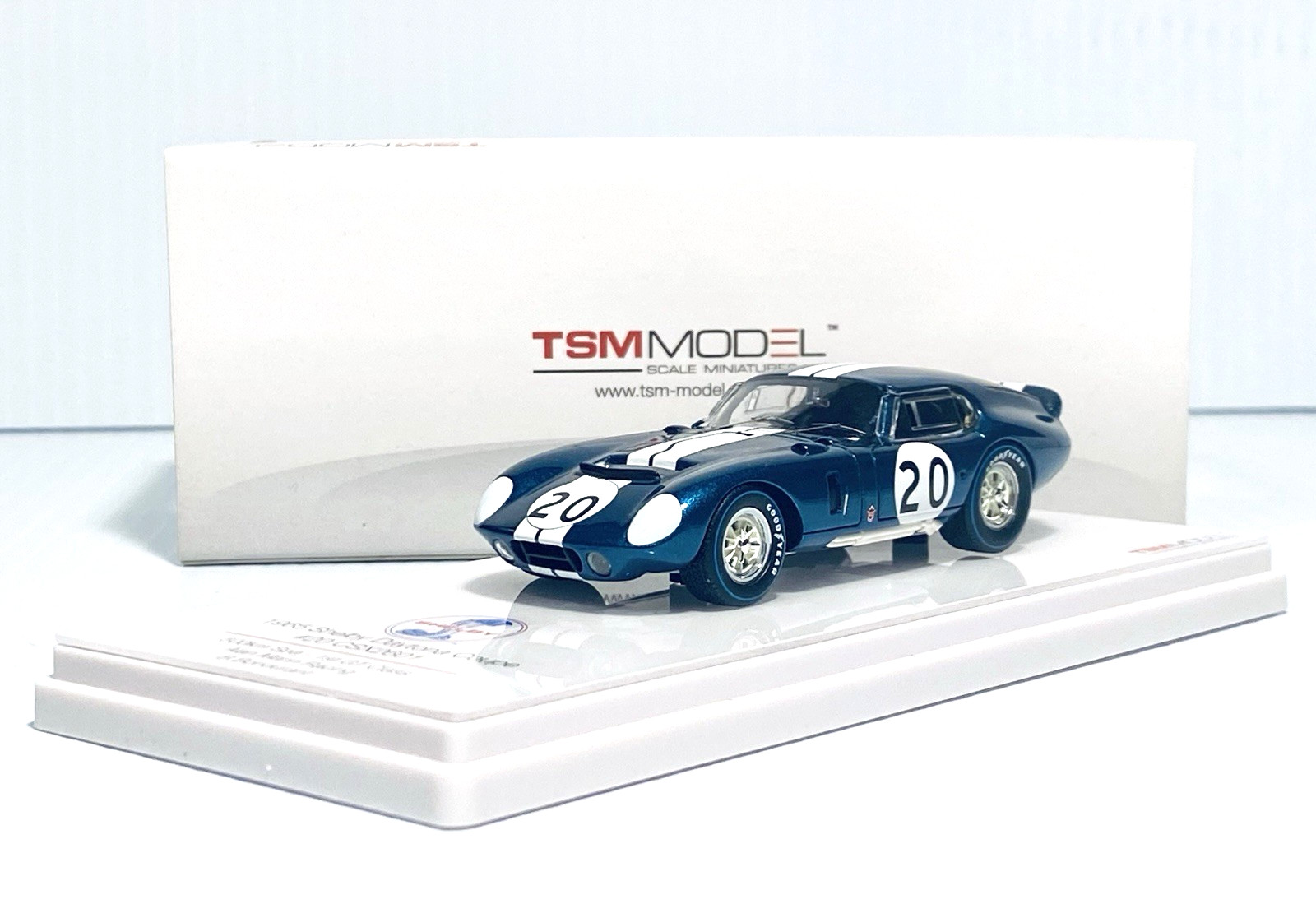 Rare TSM 1965 Shelby Daytona Coupe #20 500KM Spa 1 Alan Mann Racing B. Bondurant