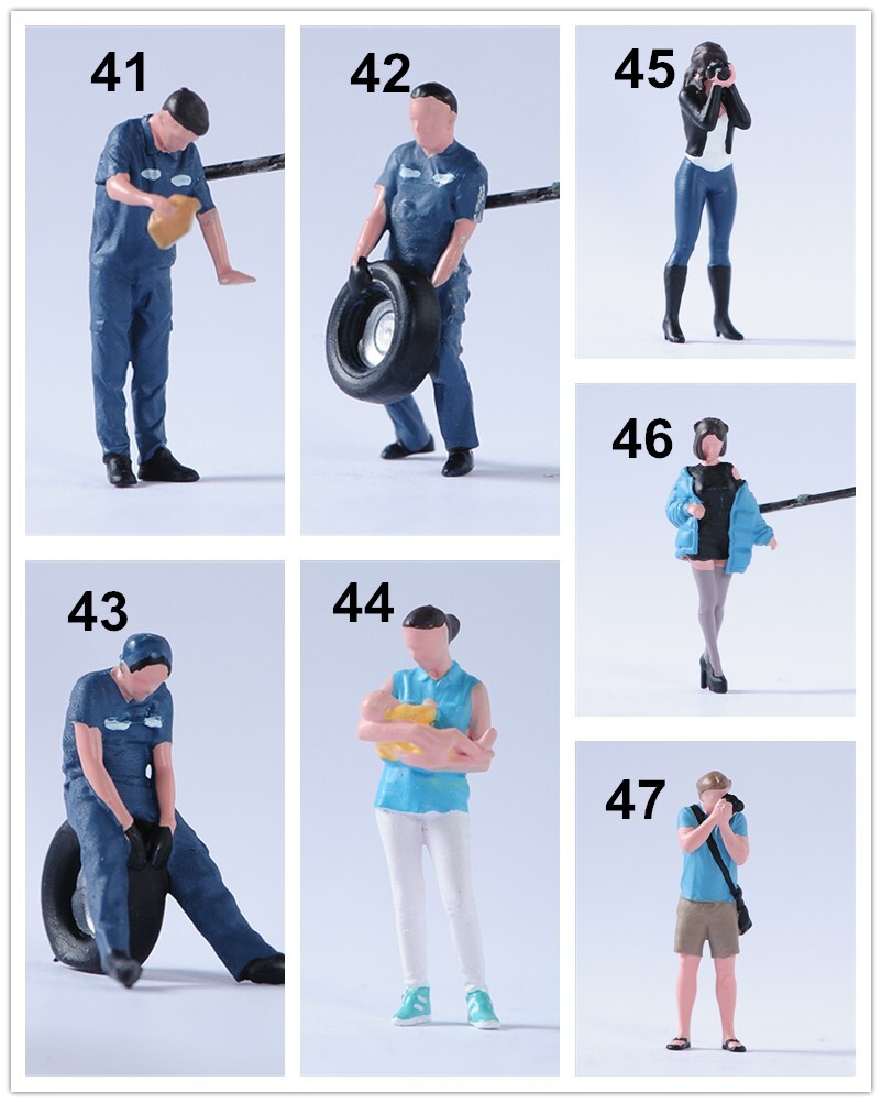 1/64 Girl Man Female Male Scene Props Miniatures Figures Model For Cars Vehicles