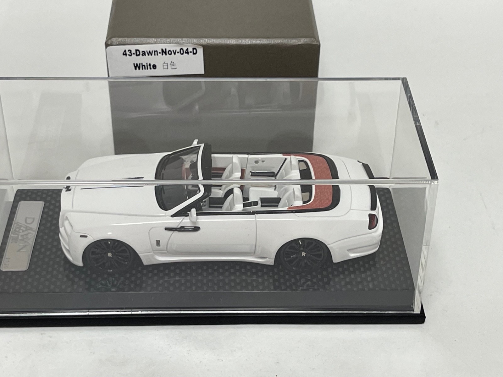 1/43 AB Models Rolls Royce Dawn Convertible Novitec White / White Lmd 20 pcs 4D