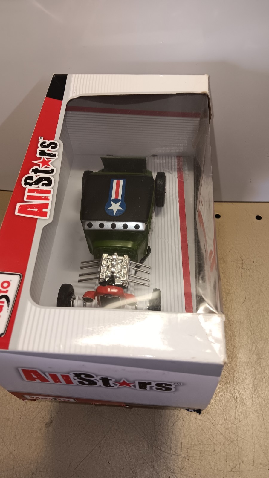 Maisto All Stars 1929 Ford 29 Model A Military F-29 Green Rat Rod Adios 1:24
