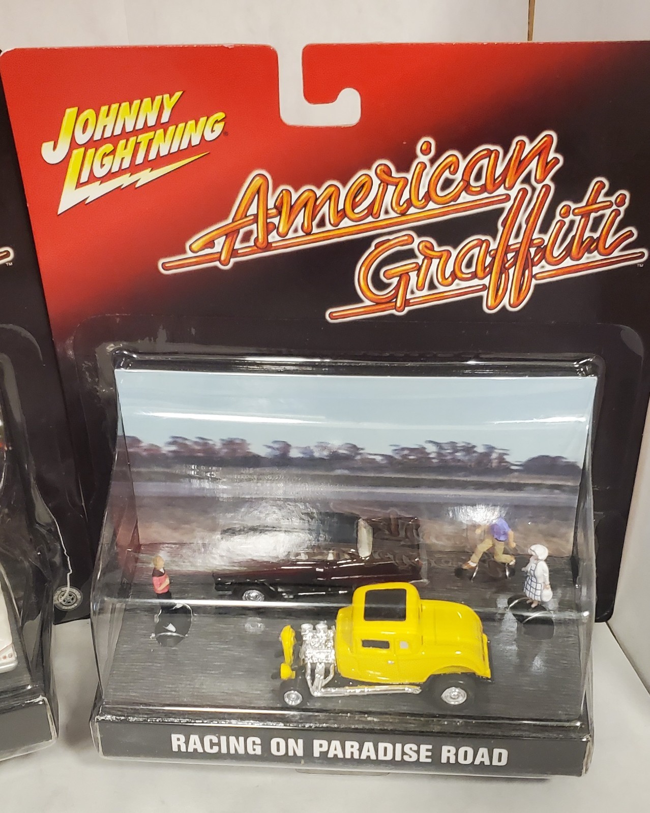 2001 JL American Graffiti Dioramas (lot of 2) Mels has crushed blister RARE VTG