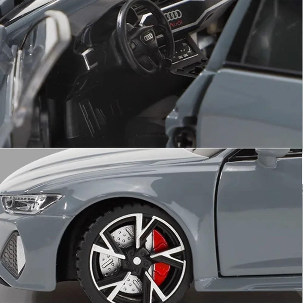 NEW 1:32 Diecast Model for Audi RS6 Avant Vehicle Car Toy Sound & Light Toy Gift