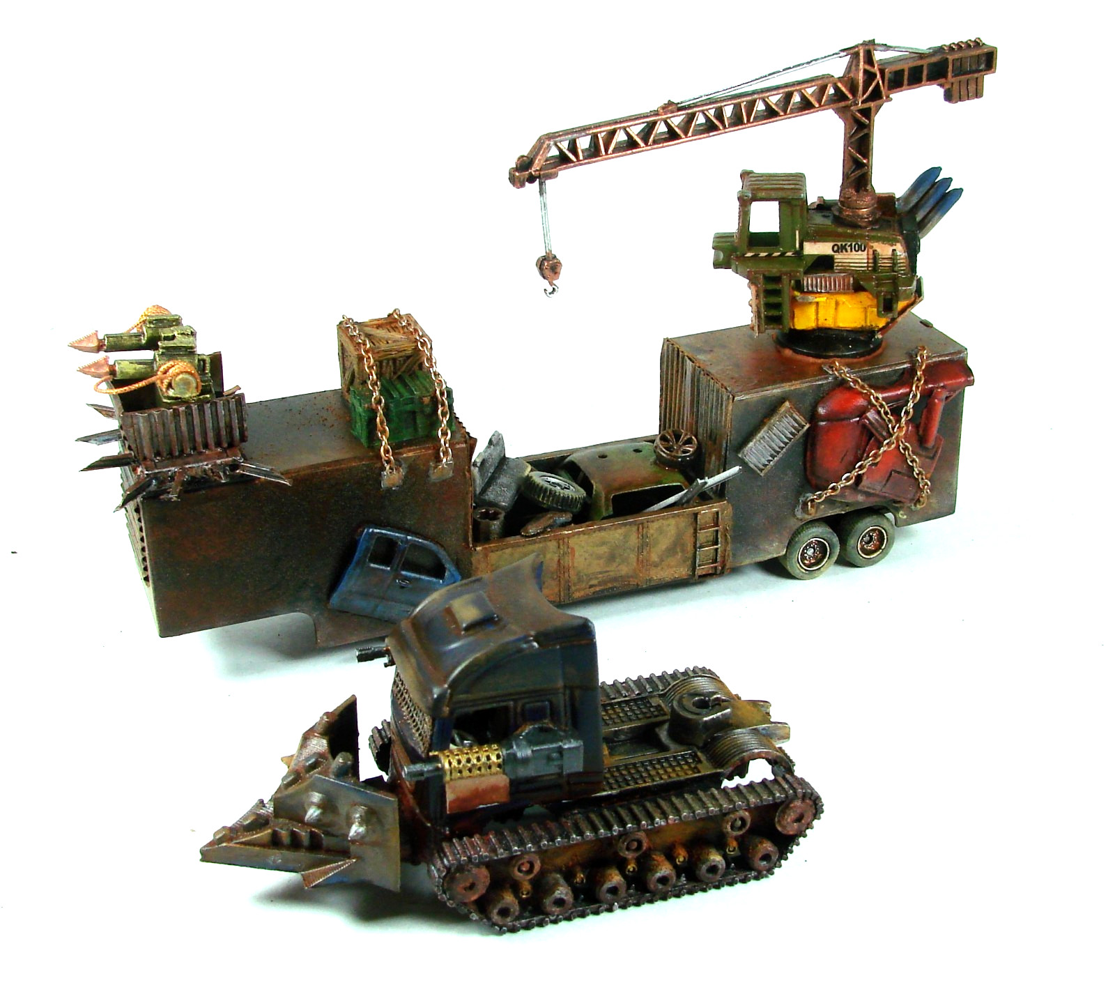 Gaslands War Rig Metal Scapper Custom Diecast 1/80 Mad Max Wastelands