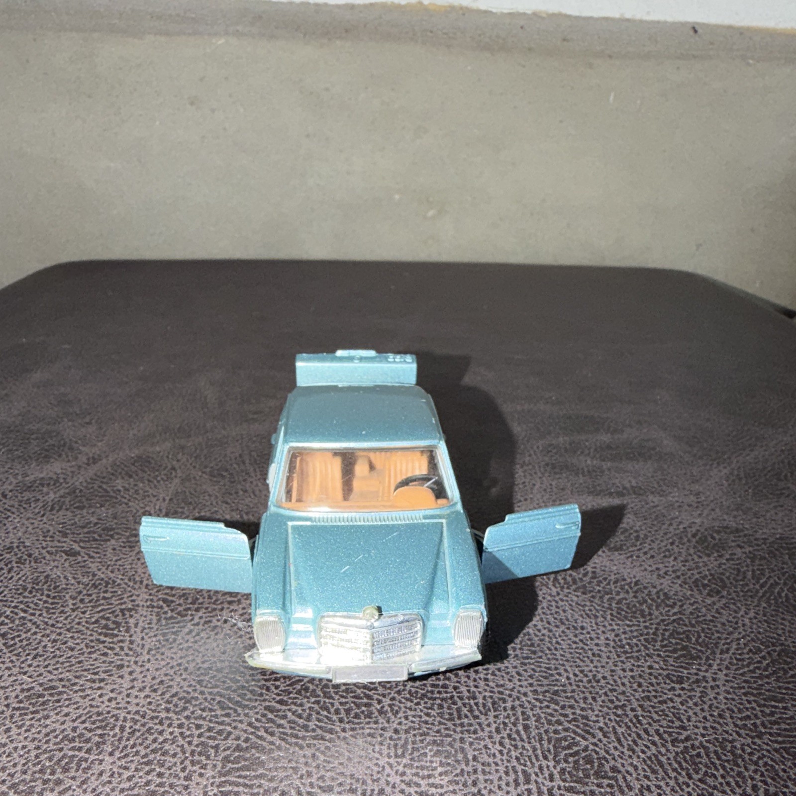Corgi Mercedes-Benz 240 D Diecast Model Car Blue w/ Opening Doors
